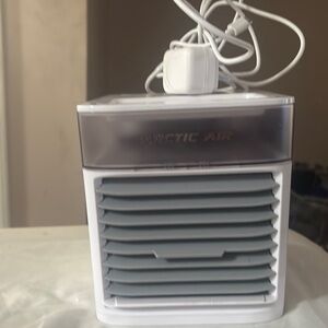 White and Gray Portable Air Cooler